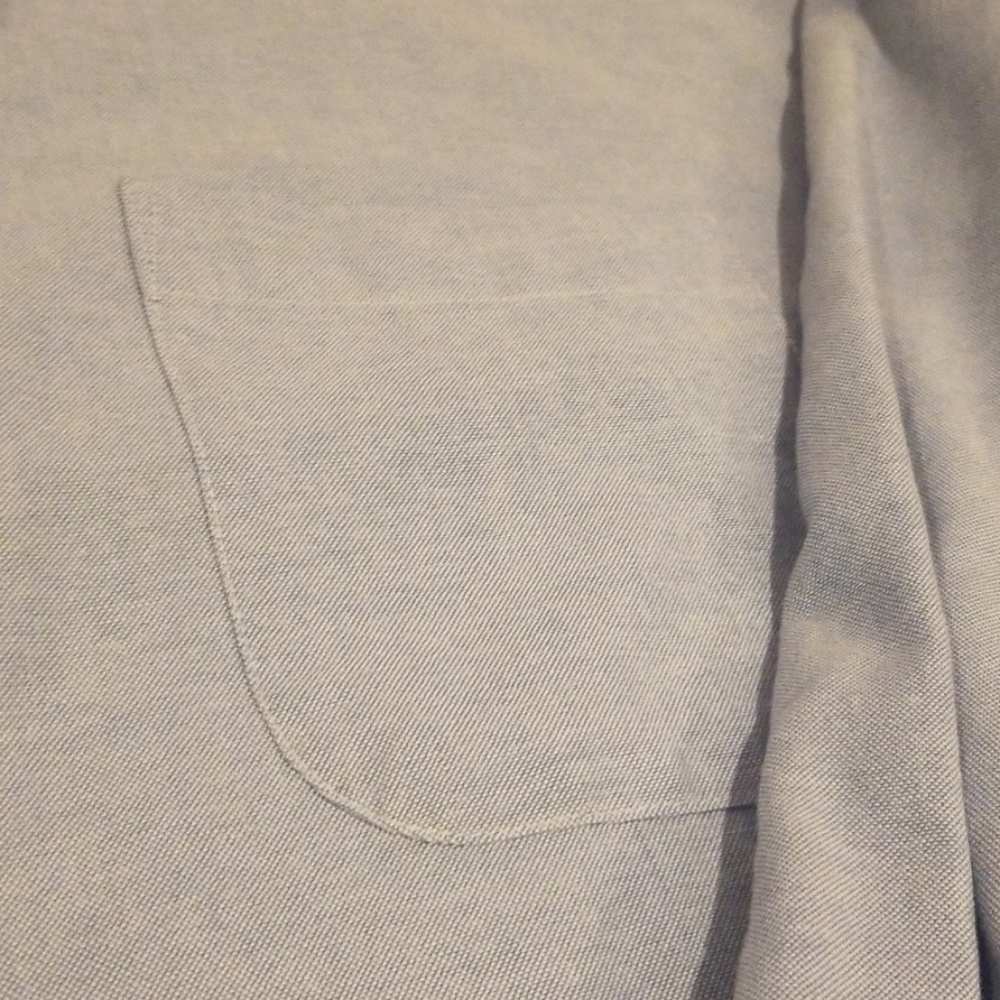 Good Condition Blue Button Down Collared Shirt - image 3